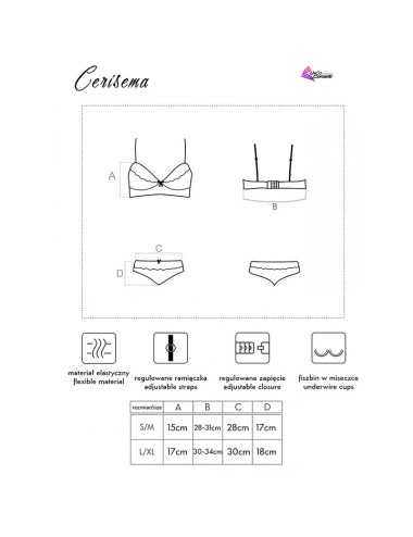LIVCO CORSETTI FASHION - CERISEMA LC 21005 BH + HÖSCHE KORALLE