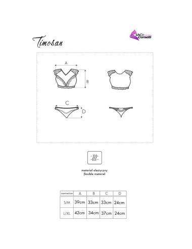 LIVCO CORSETTI FASHION - TIMOSAN LC 90631 BH + HÖSCHEN SCHWARZ L/XL