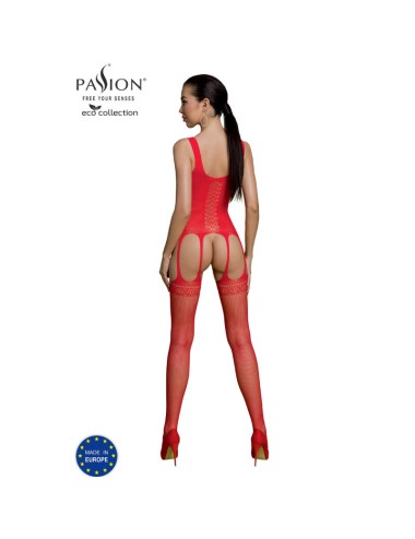 PASSION - ECO COLLECTION BODYSTOCKING ECO BS007 ROT
