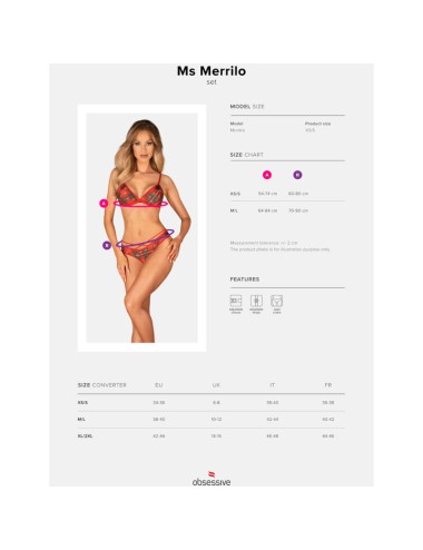 OBSESSIVE - MS MERRILO ZWEITEILIGES SET M/L