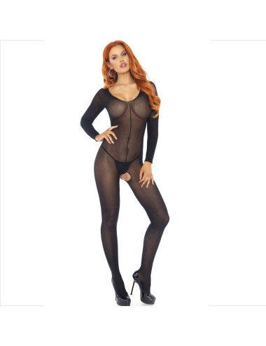 LEG AVENUE - BODYSTOCKING LANGARM SCHWARZ