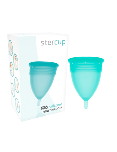 STERCUP - FDA SILIKON-MENSTRUALCUP GRÖSSE S AQUAMARIN