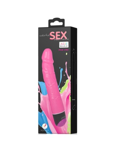 BAILE - BUNTER SEX REALISTISCHER VIBRATOR ROSA 23 CM