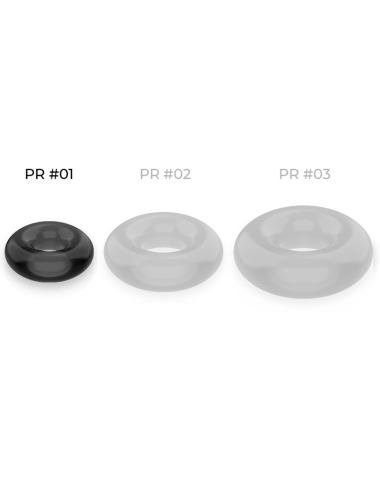 POWERING - SUPER FLEXIBLER UND WIDERSTANDSFÄHIGER PENISRING 3,5 CM SCHWARZ