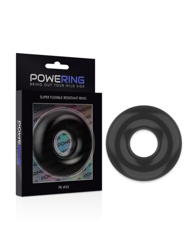 POWERING - SUPER FLEXIBLER UND WIDERSTANDSFÄHIGER PENISRING 5CM PR03 SCHWARZ