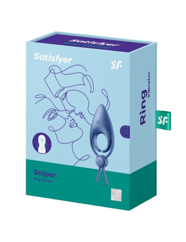 SATISFYER - SNIPER RINGVIBRATOR BLAU