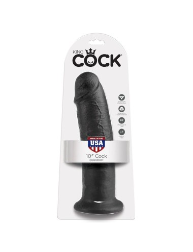 KING COCK - 10 DILDO SCHWARZ 25 CM