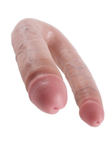 KING COCK - DOPPELPENETRATIONSDILDO 17.8 CM NATÜRLICH
