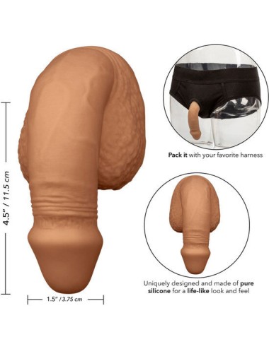 CALIFORNIA EXOTICS - SILIKON-PACKUNG PENIS 12.75 CM KARAMELL