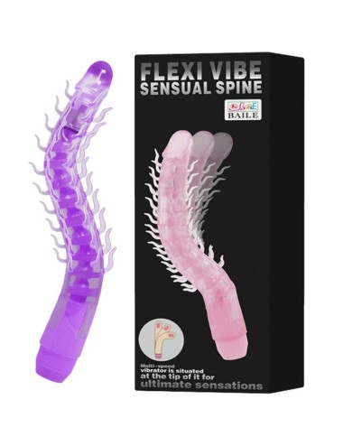 BAILE - FLEXI VIBE SENSUAL SPINE BIEGBARER VIBRIERDILDO FLIEDER 23.5 CM