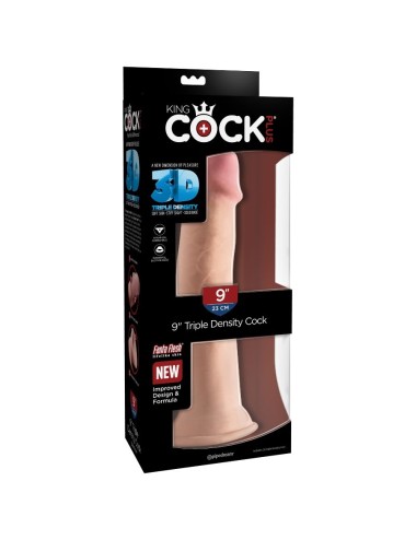 KING COCK - DREIFACHER DICHTEHAHN 23 CM