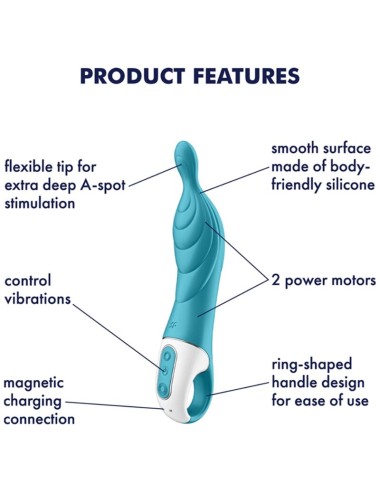 SATISFYER - AMAZING 2 ASPOT VIBRATOR TÜRKIS