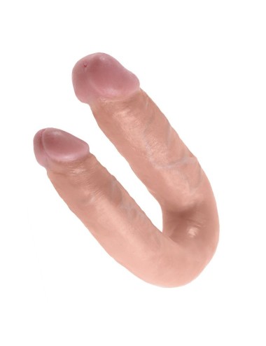 KING COCK - DOPPELPENETRATIONSDILDO 13.9 CM NATÜRLICH
