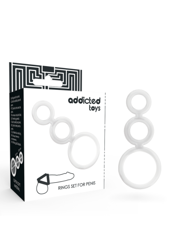 ADDICTED TOYS - RINGSET FÜR PENIS TRANSPARENT
