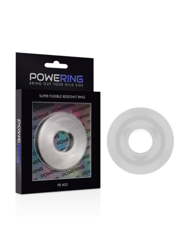 POWERING - SUPER FLEXIBLER UND WIDERSTANDSFÄHIGER PENISRING 4,5 CM KLAR