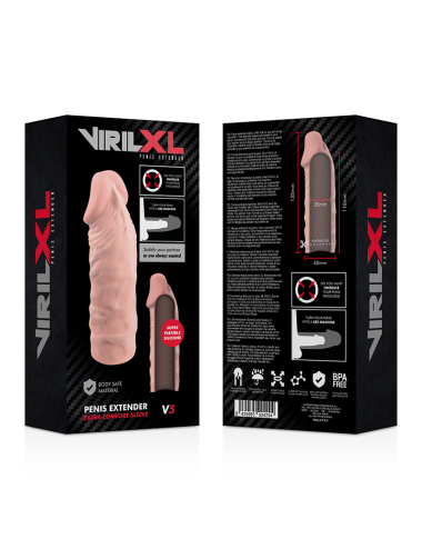 VIRILXL - NATÜRLICHE PENISVERLÄNGERUNG AUS FLÜSSIGEM SILIKON V5