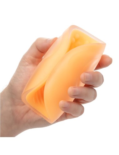 CALEXOTICS - BEADED GRIP MASTURBATOR ORANGE