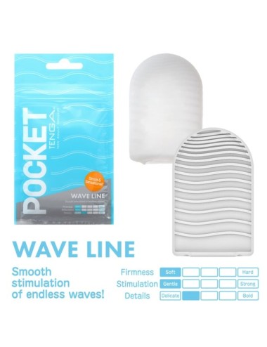 TENGA - WAVE LINE POCKET MASTURBATOR