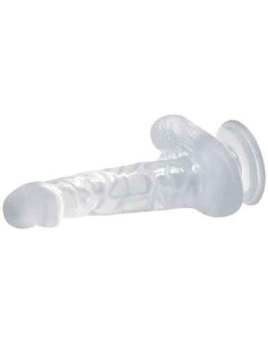 BAILE - REALISTISCHER DILDO MIT SAUGNAPF UND HODEN 16.7 CM TRANSPARENT