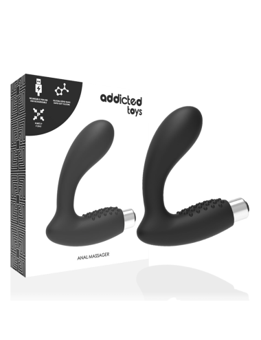 ADDICTED TOYS - PROSTATISCHER VIBRATOR WIEDERAUFLADBAR. MODELL 5 - SCHWARZ