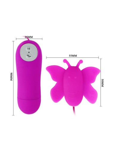 BAILE - LOVE EGGS BUTTERFLY CLITORIS STIMULATOR 12 GESCHWINDIGKEITEN LILA FERNBEDIENUNG