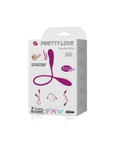 PRETTY LOVE - SMART - SNAKY VIBE VIBRATOR 7V + 3 TICKLING