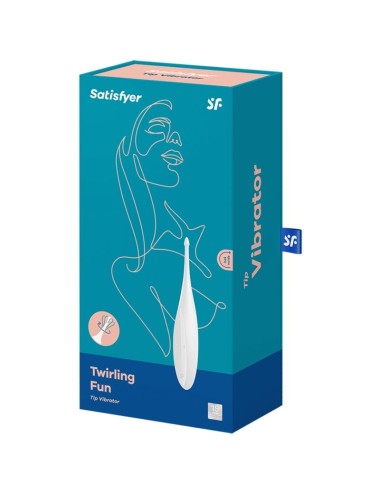 SATISFYER - TWIRLING FUN TIP VIBRATOR WEISS
