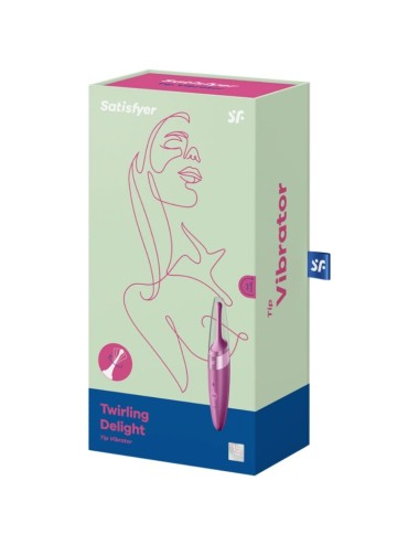 SATISFYER - TWIRLING DELIGHT CLIT TIP VIBRATOR LILA
