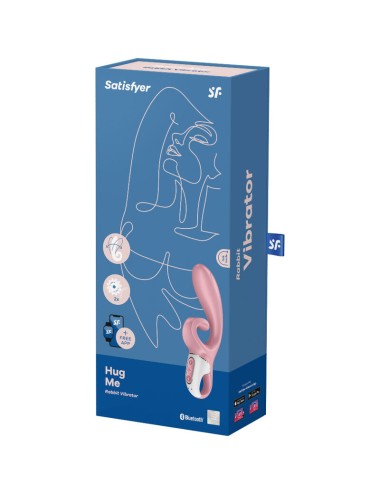 SATISFYER - HUG ME RABBIT VIBRATOR APP ROSA