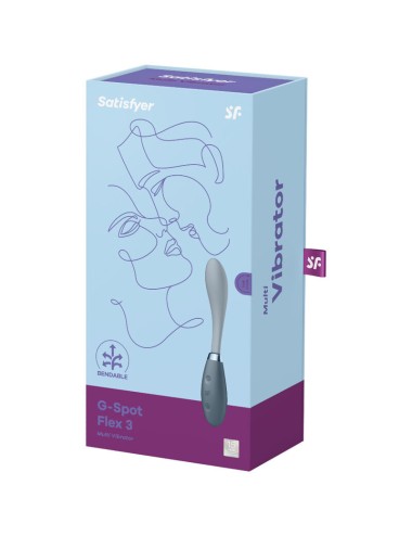SATISFYER - G-SPOT FLEX 3 MULTI VIBRATOR GRAU
