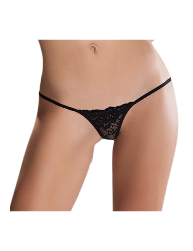 PASSION - MICRO THONG SCHWARZ EINE GRÖSSE MIT SPITZE