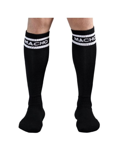 MACHO - LANGE SOCKEN EINHEITSGRÖSSE SCHWARZ