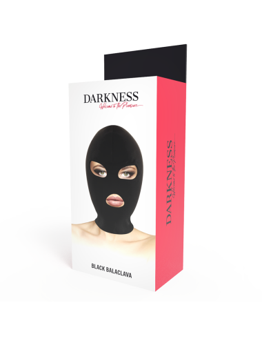 DARKNESS - BDSM-SUBMISSION-MASKE, MUND UND AUGEN SCHWARZ