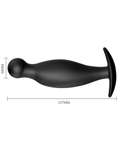 PRETTY LOVE - SILIKON ANALPLUG 11.7 CM SCHWARZ