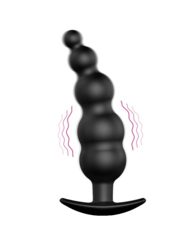 PRETTY LOVE - ANALPLUG AUS SILIKON EXTRA STIMULATION UND 12 VIBRATIONSMODI SCHWARZ