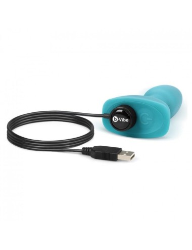 B-VIBE - RIMMING ANALPLUG MIT FERNBEDIENUNG, PETITE TEAL