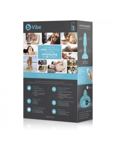 B-VIBE - RIMMING ANALPLUG MIT FERNBEDIENUNG, PETITE TEAL