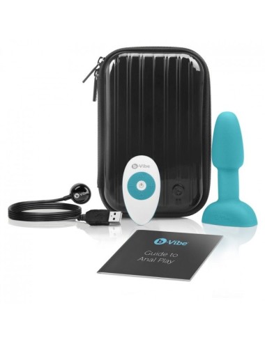 B-VIBE - RIMMING ANALPLUG MIT FERNBEDIENUNG, PETITE TEAL