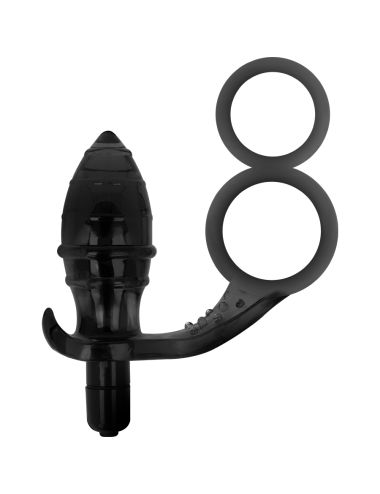 ADDICTED TOYS - ANALPLUG MIT DOPPELTEM SCHWARZEN RING
