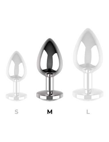 COQUETTE CHIC DESIRE - ANALPLUG METALL KLAR FARBE GRÖSSE M 3.5 X 8 CM