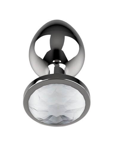 COQUETTE CHIC DESIRE - ANALPLUG METALL WEISS FARBE GRÖSSE L 4 X 9 CM