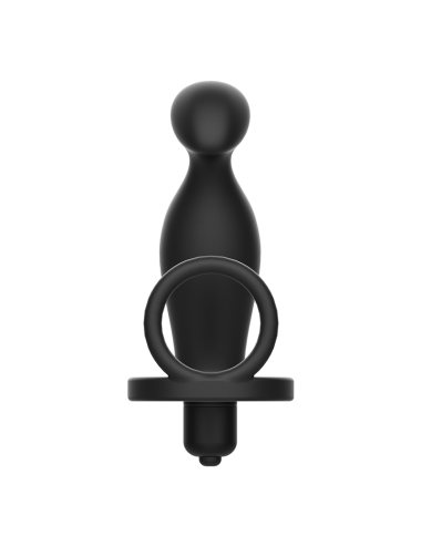 ADDICTED TOYS - ANALPLUG MIT SCHWARZEM SILIKONRING 12 CM