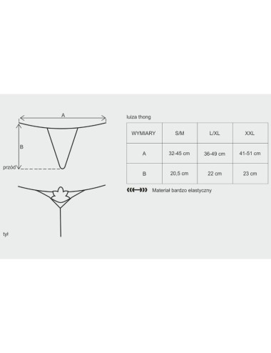 OBSESSIVE - LUIZA THONG ROT S/M