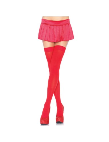 LEG AVENUE - NYLON OBERSCHENKEITENHÖHE ROT