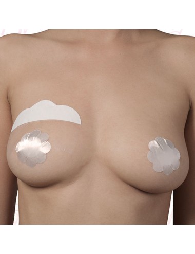 BYE-BRA - BRUSTVERBESSERUNG + SEIDEN NIPPEL ABDECKUNG CUP F/H