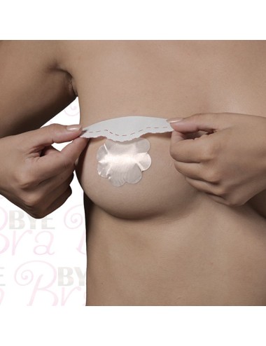 BYE-BRA - BRUSTVERBESSERUNG + SEIDEN NIPPEL ABDECKUNG CUP F/H