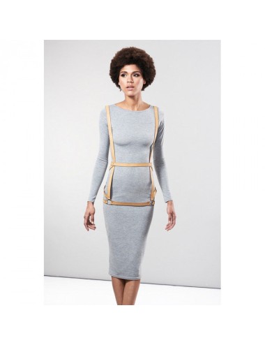 BIJOUX - INDISCRETS MAZE HARNESS KLEIDERFORM BRAUN