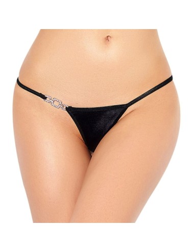 QUEEN LINGERIE - THONG MIT GLNZENDEM VERZIERUNG L/XL
