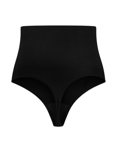 BYE-BRA - NAHTLOSER GÜRTEL STIL TANGA SCHWARZ GRÖSSE XL