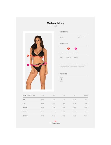 OBSESSIVE - COBRA NIVE SET ZWEITEILIG S/M